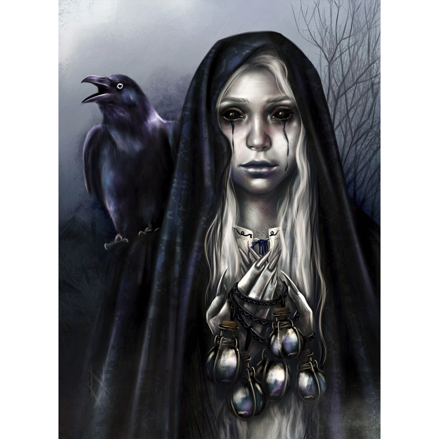 Cholera is the embodiment of disease and death in Ukrainian demonology. It is described as a tall, skinny girl or an old woman with poison flowing from her nose and mouth. She walks around villages and towns. 