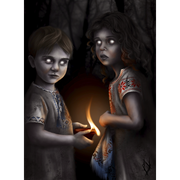 Poterchata (singular Potercha) - In Ukrainian folklore are the ghosts (or souls) of the dead children who were not properly buried or were abandoned by their mothers. They do not harm people, but sometimes they can scare or cause minor damage. It was believed that for seven years