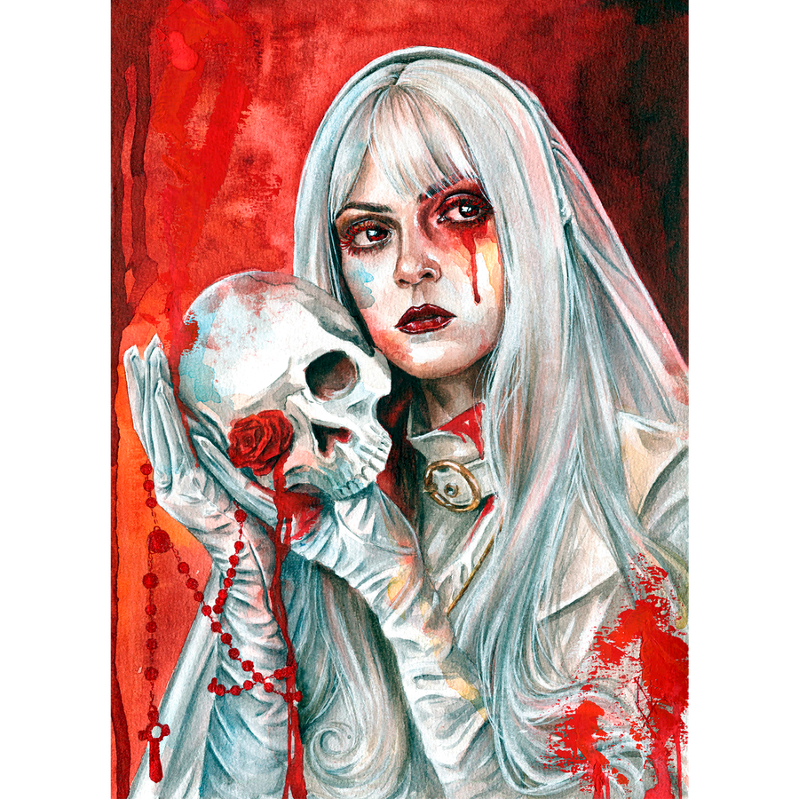 Divine Decay - Original Watercolor Painting