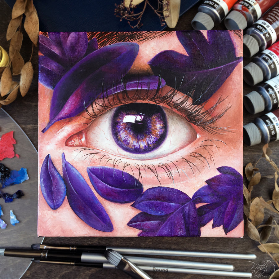 Purple Eye - Original Oil Painting