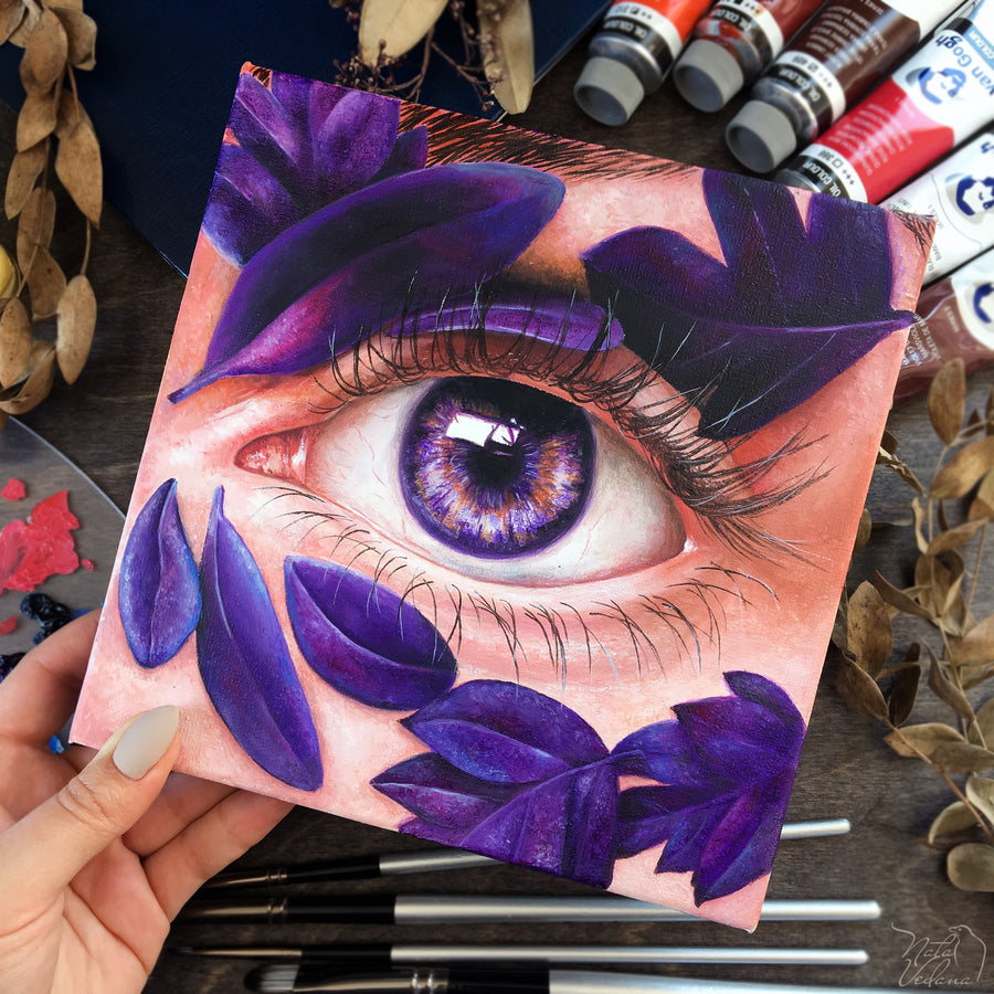 Purple Eye - Original Oil Painting