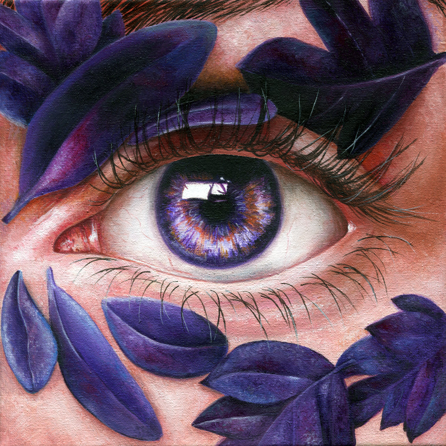 Purple Eye - Original Oil Painting