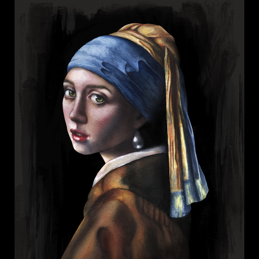 Vermeer's Girl with a Pearl Earring - Art Print