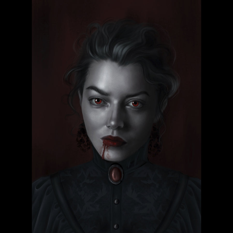 Lady Vampire - Art Prints - Set of 2