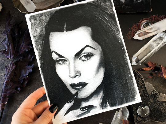 Dark Muses - Vampira (Maila Nurmi) - Art Print