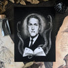 Art Print of the artwork "H. P. Lovecraft". Original illustration is made with watercolor by Nata Vedana.