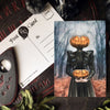 Postcard with reproduction of my artwork "Lady Pumpkin". Original illustration is made with watercolor by Nata Vedana.