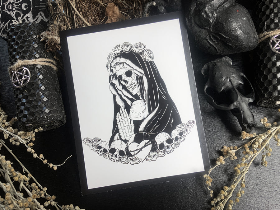 Santa Muerte - Postcard