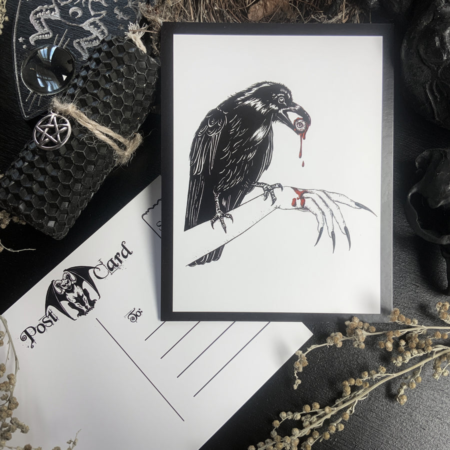 Raven - Postcard