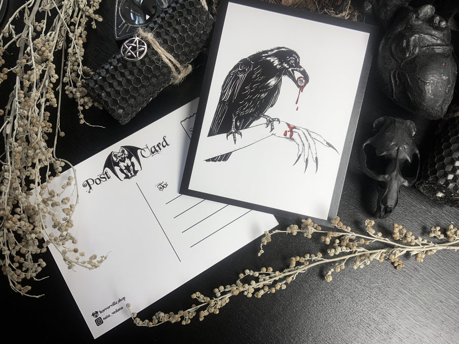 Raven - Postcard