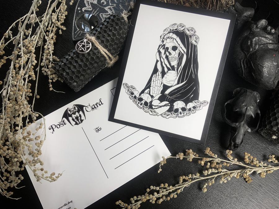 Santa Muerte - Postcard