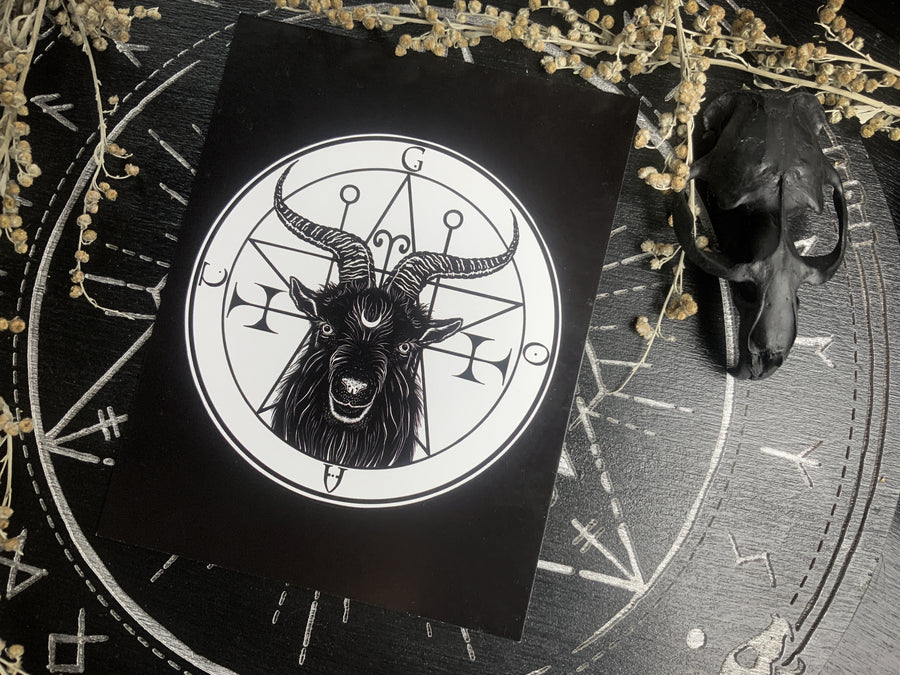 Familiar Goat - Postcard