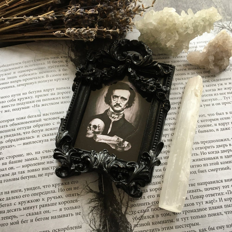 Vintage framed Print - Edgar Allan Poe