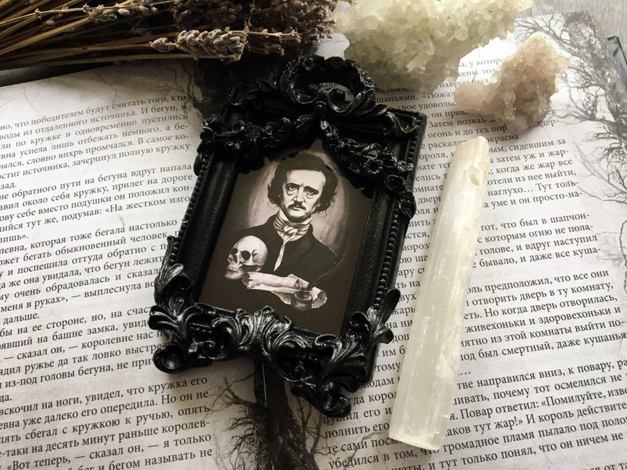 Vintage framed Print - Edgar Allan Poe