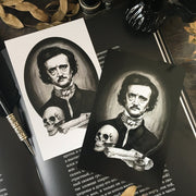 Postcard with reproduction of my artwork "Edgar Allan Poe". Original illustration is made with watercolor by Nata Vedana.