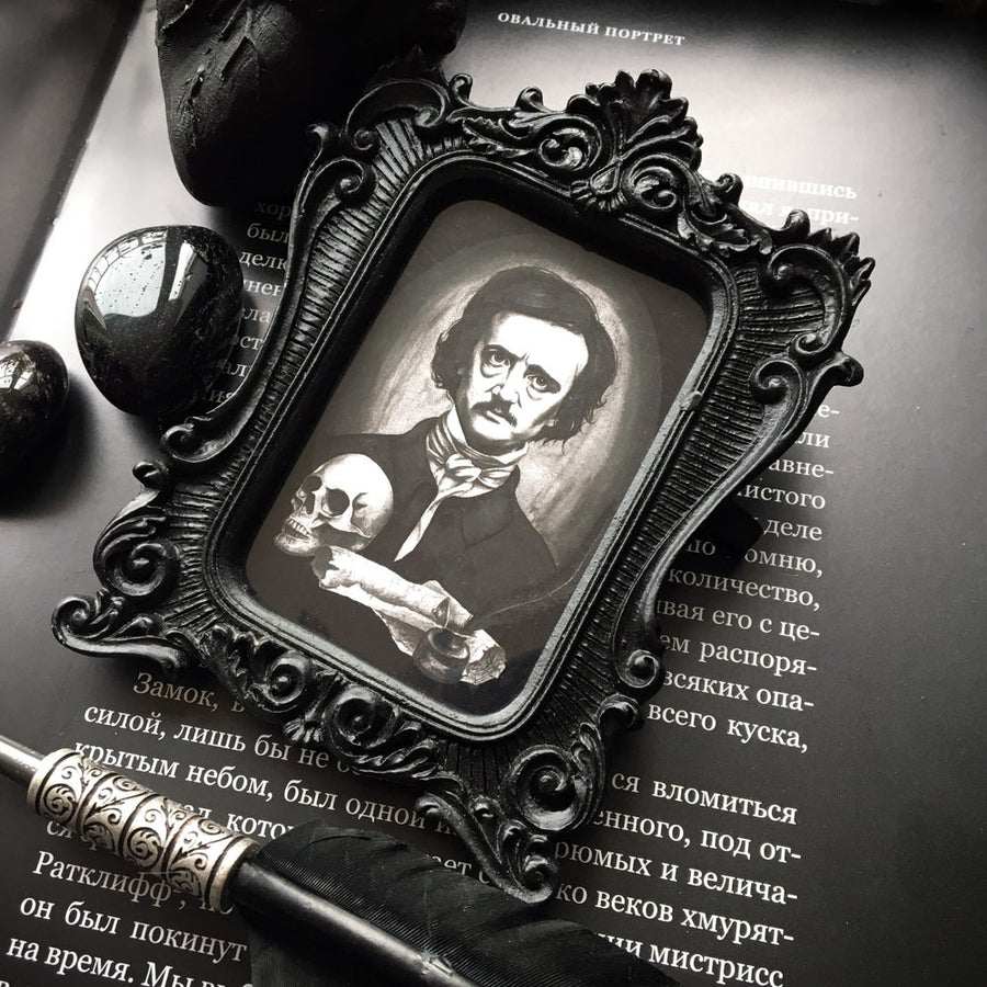 Vintage framed Print - Edgar Allan Poe III