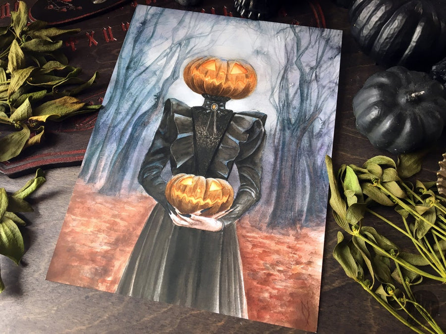 Lady Pumpkin - Art Print