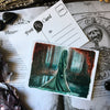 Postcard with reproduction of my artwork "La Llorona" Inspired by movie The Curse of La Llorona. Original illustration is made with watercolor by Nata Vedana.